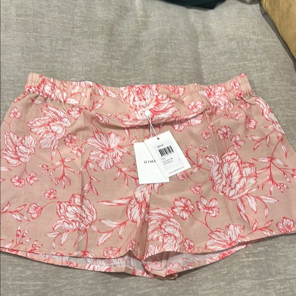 Ginia Other - Ginia Silk Cotton Floral Shorts